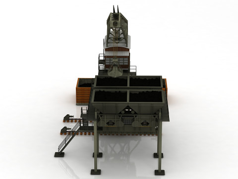 Industri&euml;le machine 3D Model