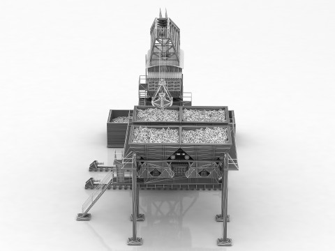 Industri&euml;le machine 3D Model