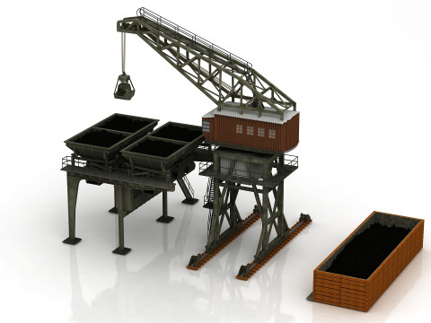 Industri&euml;le machine 3D Model