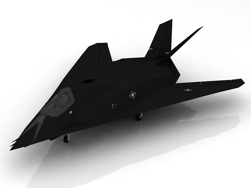 F 117 NightHawk V2 3D Model .c4d .max .obj .3ds .fbx .stl .blend