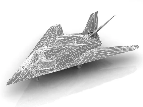 F 117 NightHawk V2 3D Model