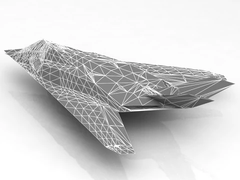 F 117 NightHawk V2 3D Model