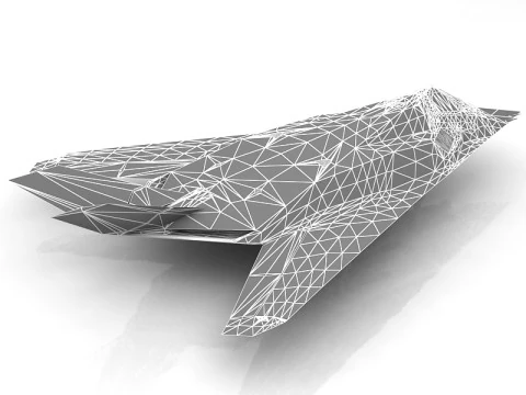 F 117 NightHawk V2 3D Model
