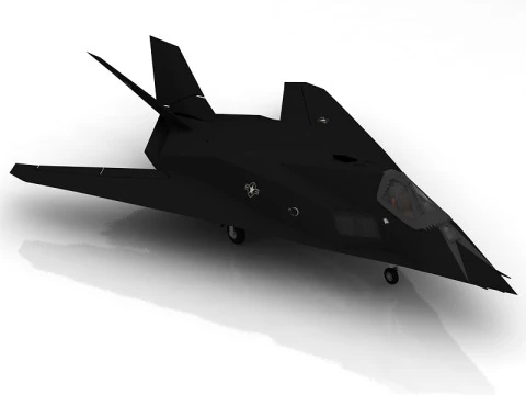 F 117 NightHawk V2 3D Model