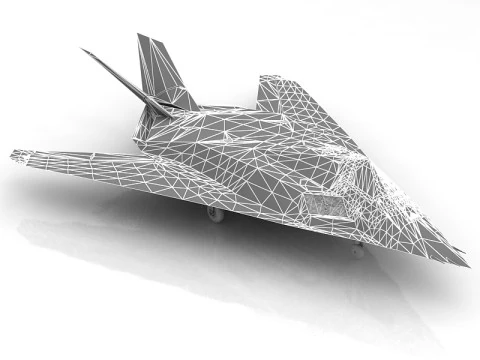 F 117 NightHawk V2 3D Model