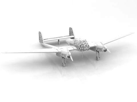 Focke-Wulf Fw 189 Uhu 3D Model