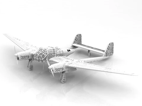 Focke-Wulf Fw 189 Uhu 3D Model