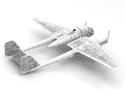 Focke-Wulf Fw 189 Uhu 3D Model