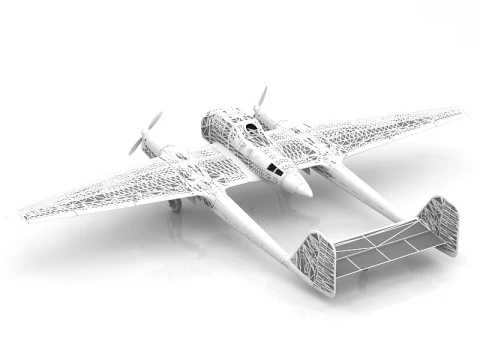 Focke-Wulf Fw 189 Uhu 3D Model