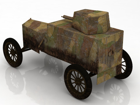 维克斯&middot;克罗斯利装甲车 3D 模型