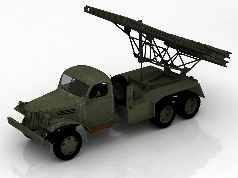 Katyusha BM 13 3D Model .c4d .max .obj .3ds .fbx .stl .blend 