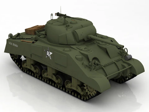 M4a3 76-e8 sherman 3D Model