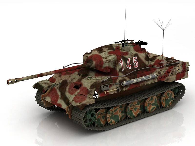 Panzer A Tank 3D Model .c4d .max .obj .3ds .fbx .stl .blend