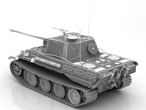 Panzer A Tank 3D Model