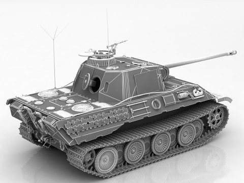 Panzer A Tank 3D Model