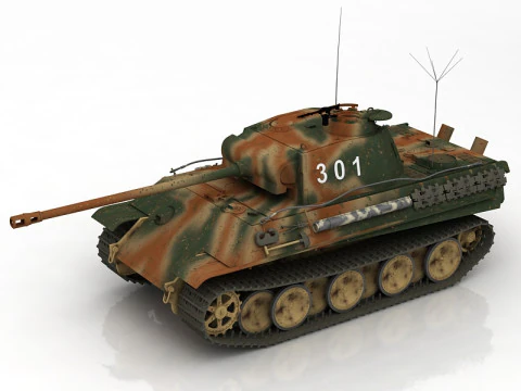 Carro armato Panzer 2 Modello 3D