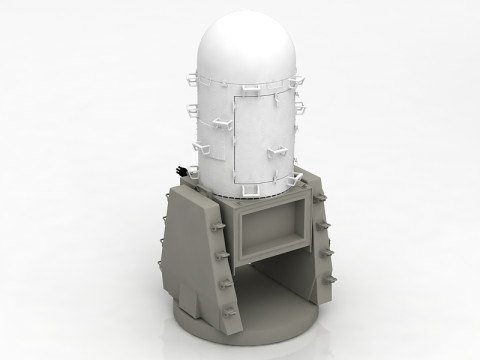 Phalanx Mk-15 Raytheon CIWS 3D Model