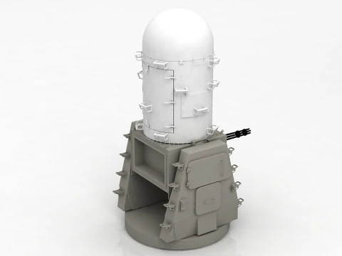 Phalanx Mk-15 Raytheon CIWS 3D Model