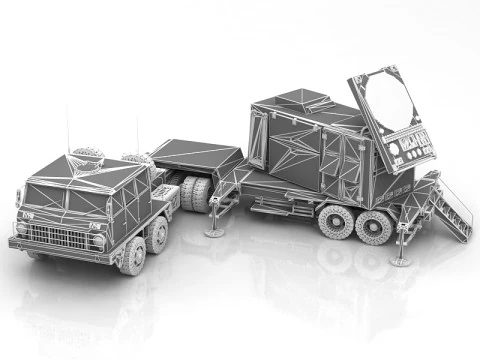 Камуфляжний радар Patriot AN MPQ53 3D Модель