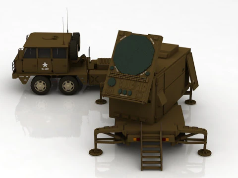 Камуфляжний радар Patriot AN MPQ53 3D Модель