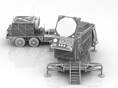 Камуфляжний радар Patriot AN MPQ53 3D Модель