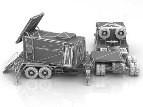 Камуфляжний радар Patriot AN MPQ53 3D Модель