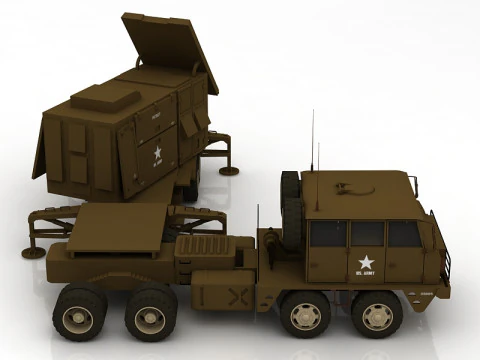 Камуфляжний радар Patriot AN MPQ53 3D Модель