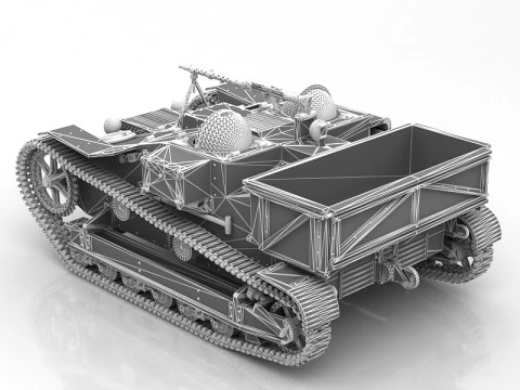 Renault UE Chenillette 3D Model