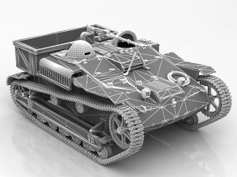 Renault UE Chenillette 3D Model