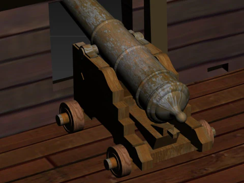 サンファン・キャラベル・フェルッカ船 3Dモデル