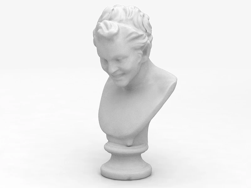 Satyr Bust Statue Sculpture 3D Model .c4d .max .obj .3ds .fbx .stl .blend 