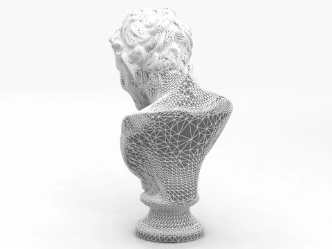 Satyr Bust Statue Sculpture 3D Model