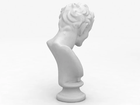 Satyr Bust Statue Sculpture 3D Model