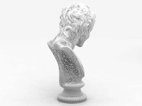 Satyr Bust Statue Sculpture 3D Model