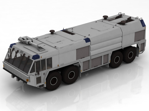 GFLF Simba 8X8 Firefight Truck 3D Model