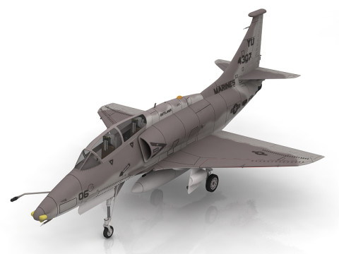 Douglas A-4D Skyhawk V10 RAN 3D Model