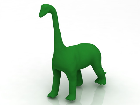 Dinosaur Toy Brachiosaurus 3D Model