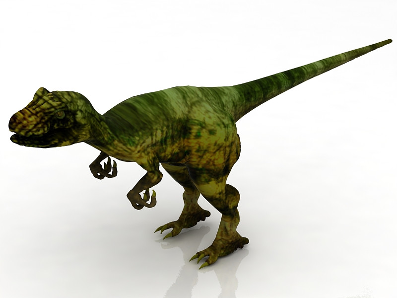Raptor Model 3D .c4d .max .obj .3ds .fbx .stl .blend 