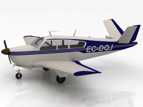 Aereo utilitario civile Beechcraft Bonanza S35 V Tail Modello 3D