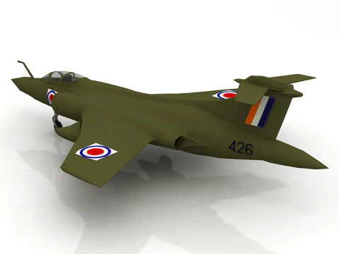 Blackburn Buccaneer 52B Aircraft 3D Model