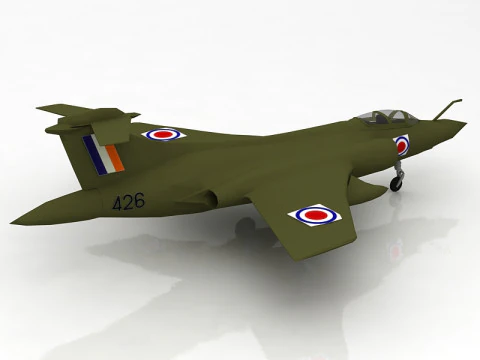Blackburn Buccaneer 52B Aircraft 3D Model