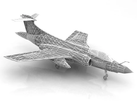Blackburn Buccaneer 52B Aircraft 3D Model