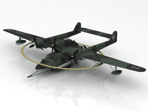 Blohm Und Voss BV 138M Wasserflugzeug 3D Modell