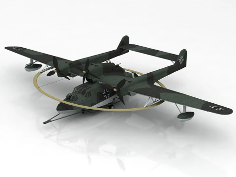Idrovolante Blohm Und Voss BV 138M Modello 3D