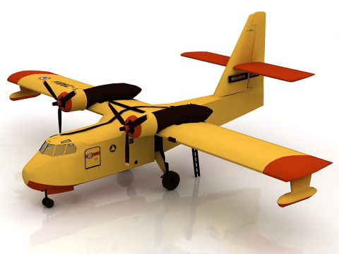 Canadair CL 415 FIREFIGHTER 3D Model