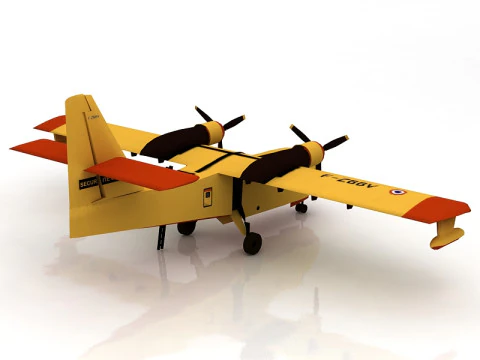 Canadair CL 415 FIREFIGHTER 3D Model