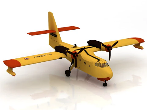 Canadair CL 415 FIREFIGHTER 3D Model