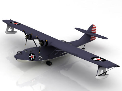联合 PBY 5 Catalina 飞行艇 3D 模型