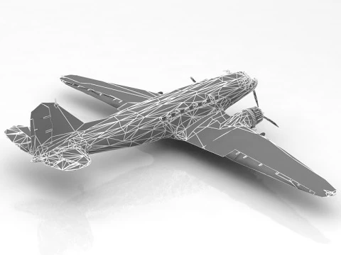 Douglas DC3 Airplane 3D Model