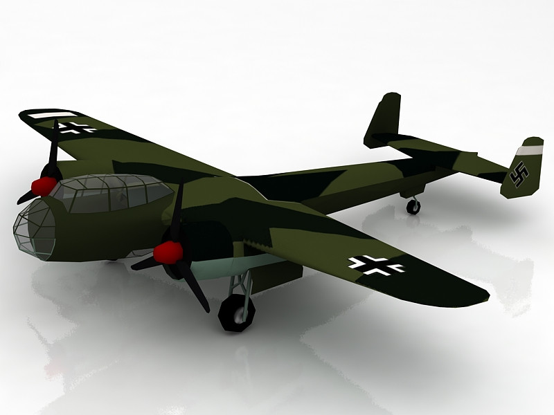 Dornier Do 17 Modelo 3D .c4d .max .obj .3ds .fbx .stl .blend 